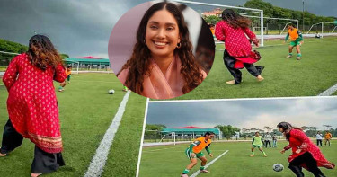 বাঁ পায়ে গোল করে চমক দেখালেন জাইমা রহমান