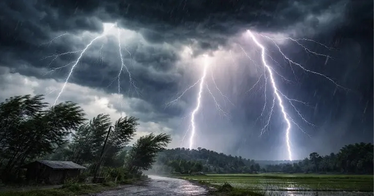 ১০ অঞ্চলে ঝোড়ো হাওয়াসহ বজ্রবৃষ্টির আভাস