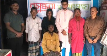 শান্তিগঞ্জে বসুন্ধরা শুভসংঘের উদ্যোগে প্রতিবন্ধী পরিবারকে খাদ্য সামগ্রী উপহার