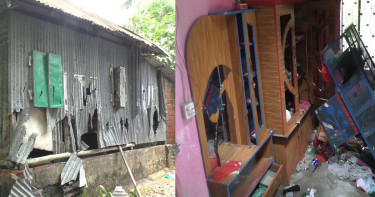 কালিয়ায় আ. লীগ নেতা গ্রেপ্তারের পর অনুসারীদের তাণ্ডব, ঘরবাড়ি ভাঙচুর ও লুটপাট