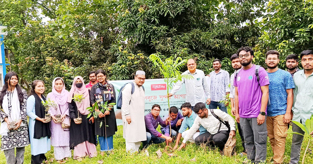 জাবিপ্রবি ক্যাম্পাসে সবুজে সুন্দর আগামী গড়ার বার্তা