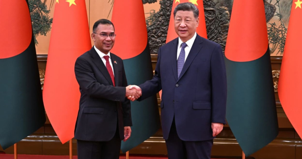 চীনের প্রেসিডেন্টের সঙ্গে প্রধানমন্ত্রী তারেক রহমানের বৈঠক অনুষ্ঠিত
