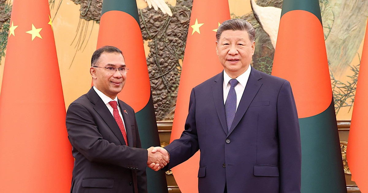 তারেক রহমান ও শি জিনপিংয়ের একান্ত বৈঠক