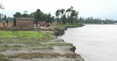 তিস্তার ভয়াবহ ভাঙন, ঘরবাড়ি সরাচ্ছেন বাসিন্দারা