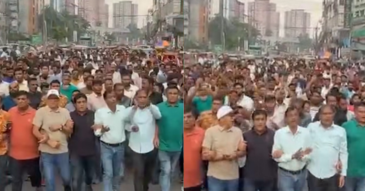 প্রধানমন্ত্রীর বিদেশ সফর ‘ঐতিহাসিক সাফল্য’, রাজধানীতে স্বেচ্ছাসেবক দলের আনন্দ মিছিল