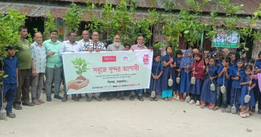 পীরগঞ্জে বসুন্ধরা টিস্যু ও শুভসংঘের উদ্যোগে বৃক্ষরোপণ ও চারা বিতরণ