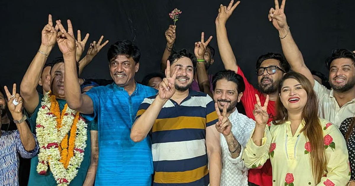 চলচ্চিত্র শিল্পী সমিতির সভাপতি শিবা শানু, সাধারণ সম্পাদক জয় চৌধুরী