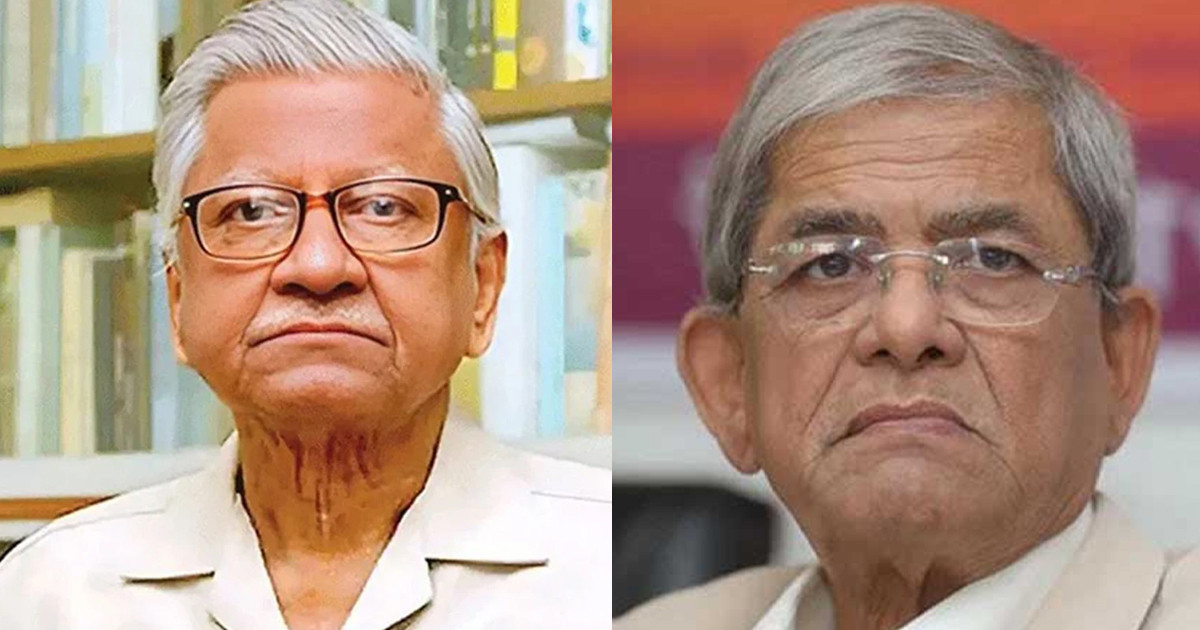 আবুল কাসেম ফজলুল হকের মৃত্যুতে মির্জা ফখরুলের শোক