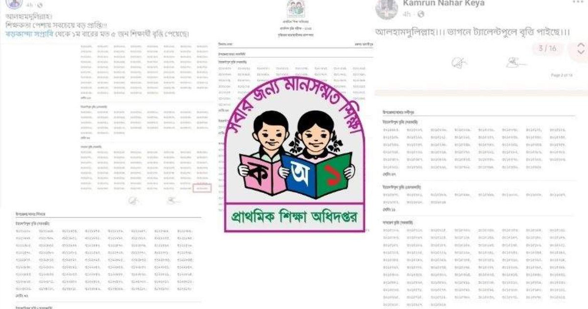প্রকাশের আগে ওয়েবসাইটে প্রাথমিকের বৃত্তির ফল ফাঁস!