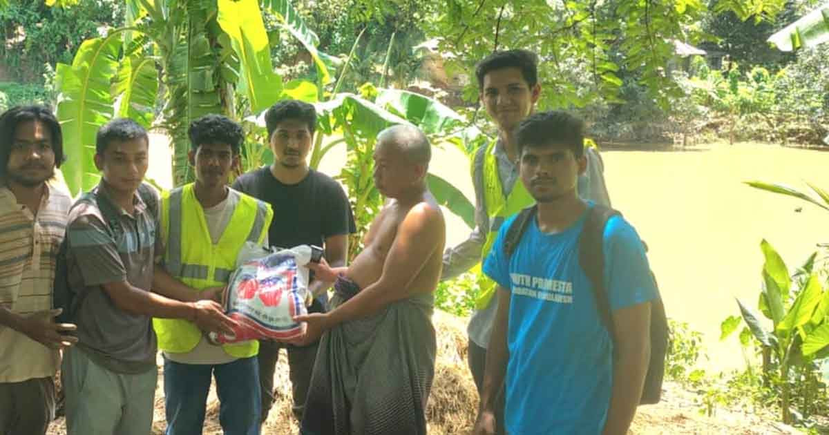 বন্যায় ক্ষতিগ্রস্ত আরও প্রায় অর্ধশত পরিবারের পাশে বসুন্ধরা শুভসংঘ