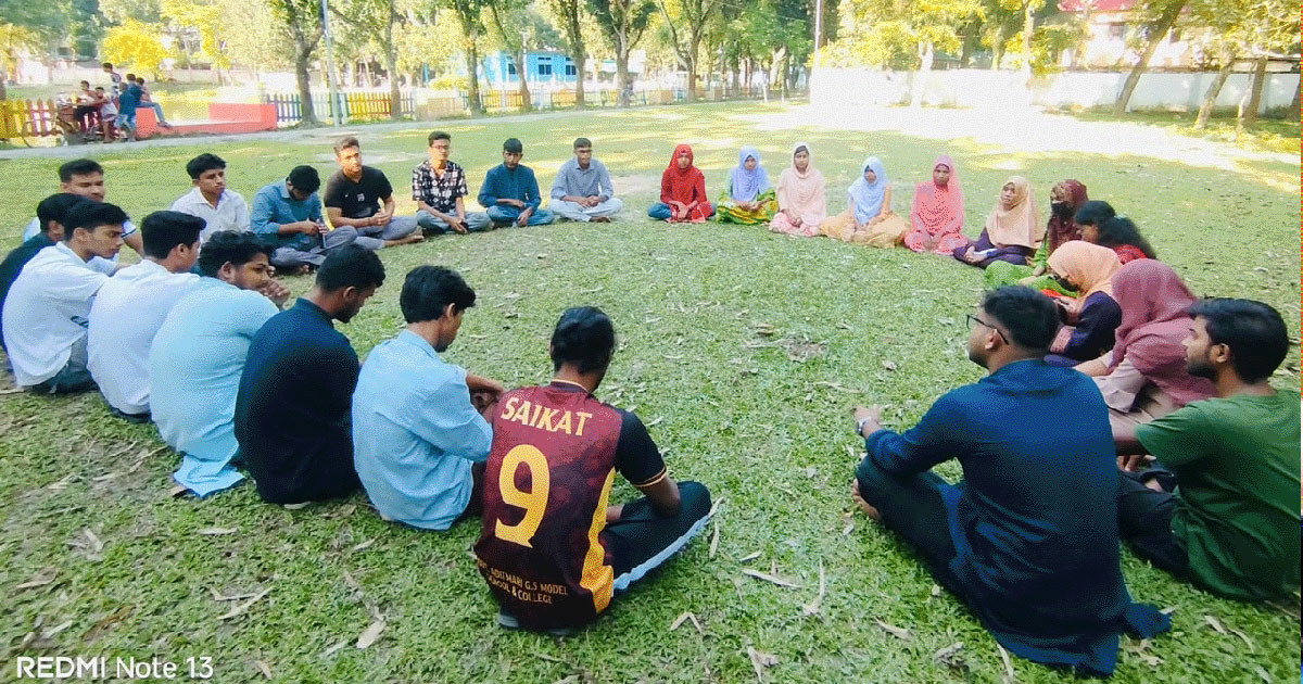 বইয়ের আলোয় বদলে যাওয়ার স্বপ্ন: আদিতমারীতে বসুন্ধরা শুভসংঘের পাঠচক্র