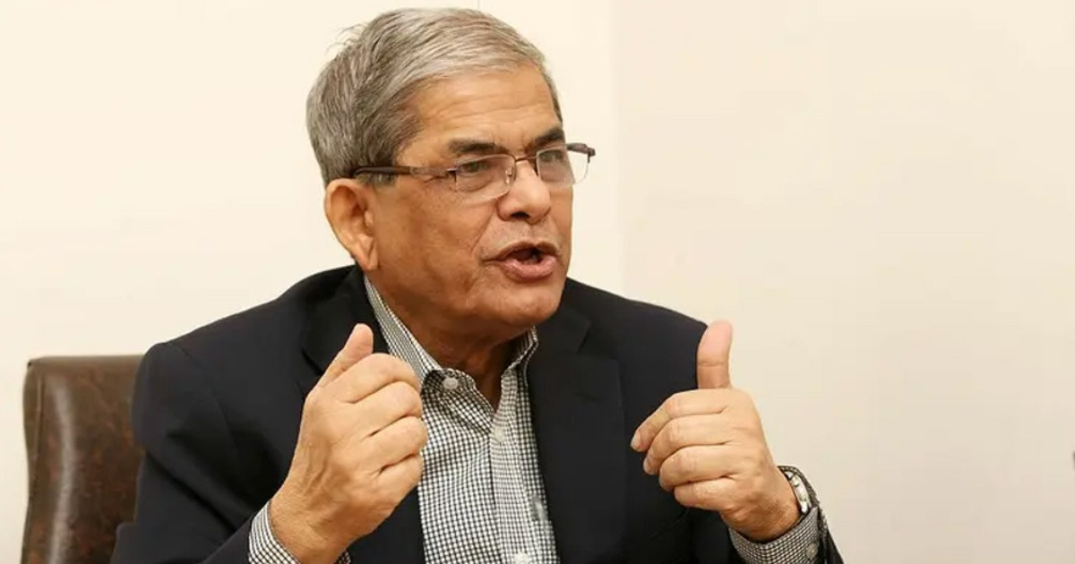 দেশকে এগিয়ে নিতে ১৮ ঘণ্টা কাজ করে দৃষ্টান্ত স্থাপন করেছেন প্রধানমন্ত্রী : মির্জা ফখরুল