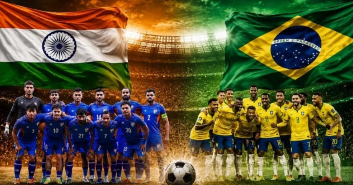কলকাতায় ভারতের মুখোমুখি ব্রাজিল, কবে ও কখন ম্যাচ?