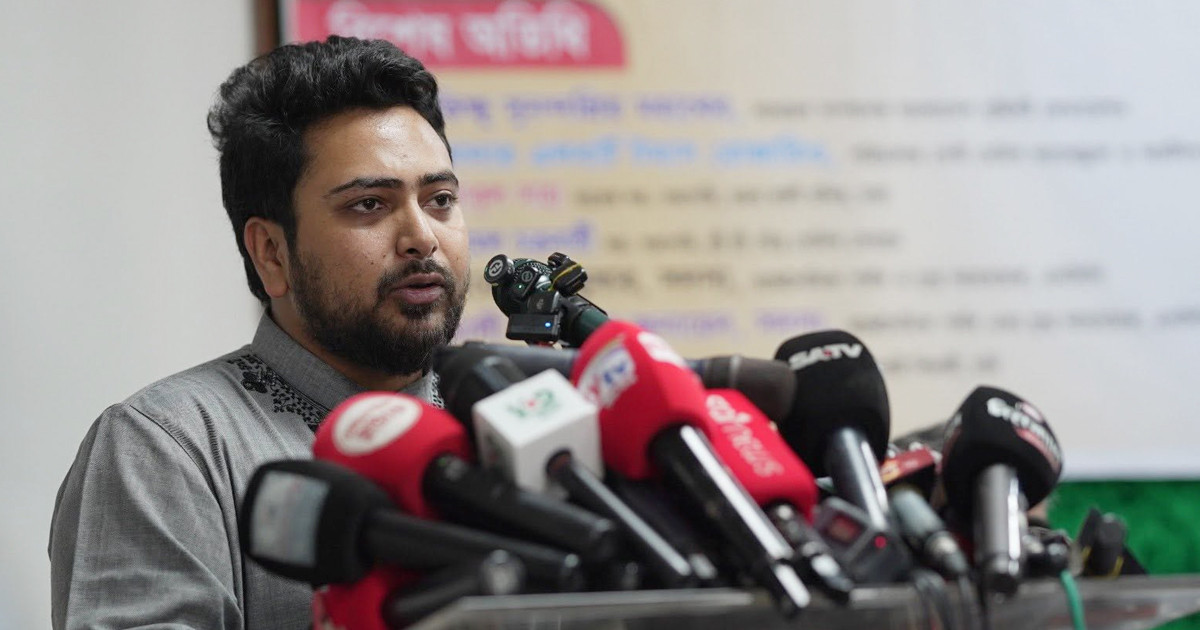 গণতন্ত্র শক্তিশালী হলে সাম্প্রদায়িক সম্প্রীতি নিশ্চিত হবে: নাহিদ ইসলাম