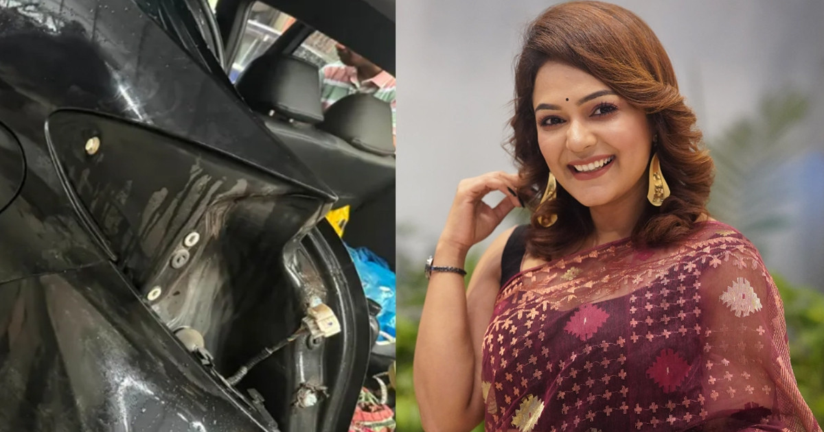 ভয়াবহ সড়ক দুর্ঘটনায় আহত মৌসুমী মৌ