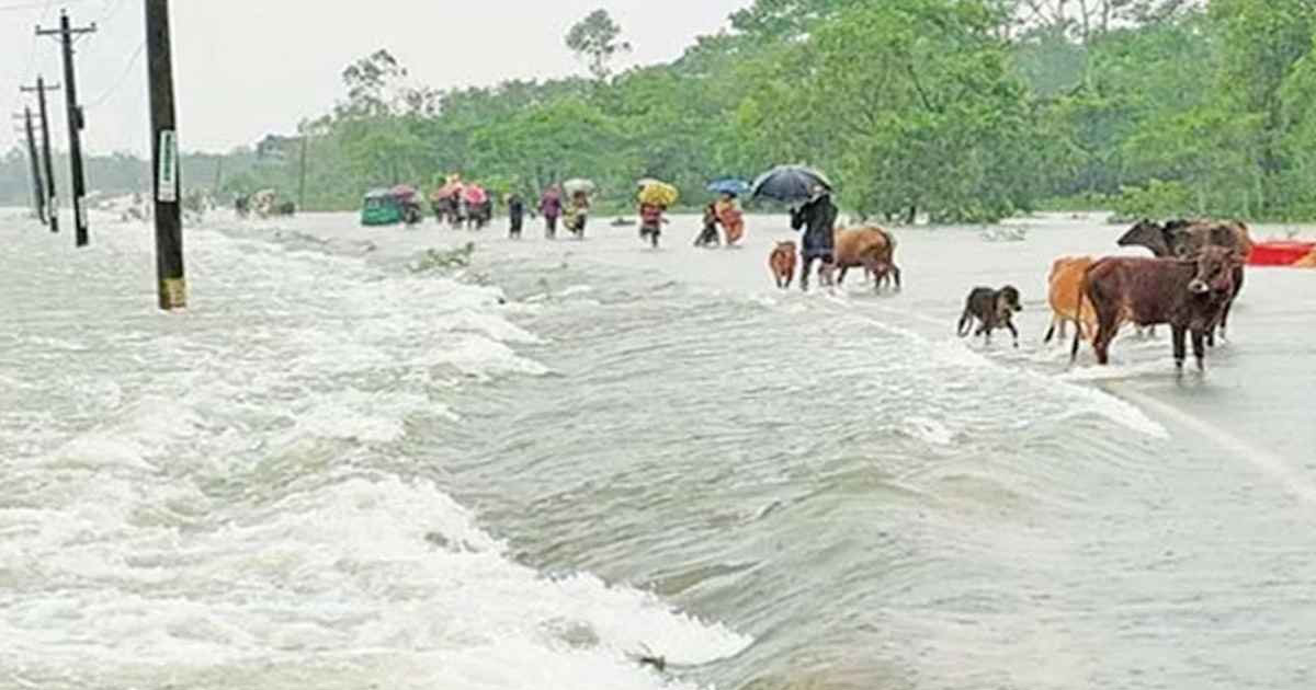 দেশে ভারি বৃষ্টির সতর্কবার্তা, ১০ জেলায় বন্যার আশঙ্কা