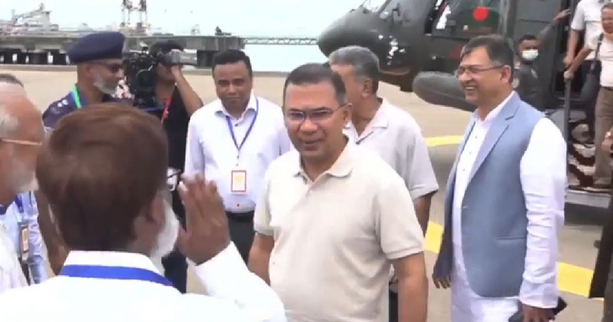 কক্সবাজারের মাতারবাড়ি পৌঁছেছেন প্রধানমন্ত্রী