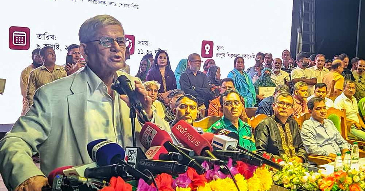বিরোধীদল হাসিনার ভাষায় কথা বলা শুরু করেছে: মির্জা ফখরুল