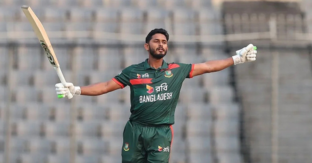 আইসিসির মাসসেরা ক্রিকেটারের দৌড়ে তানজিদ তামিম