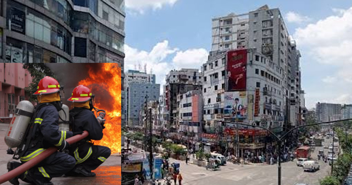 শ্যামলীতে আবাসিক ভবনে আগুন
