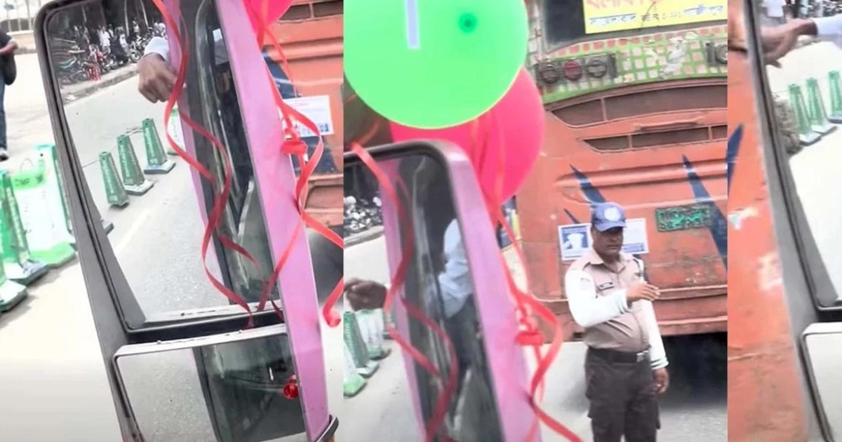 চালুর প্রথম দিনেই পিংক বাসে ধাক্কা, বলাকা বাসকে জরিমানা