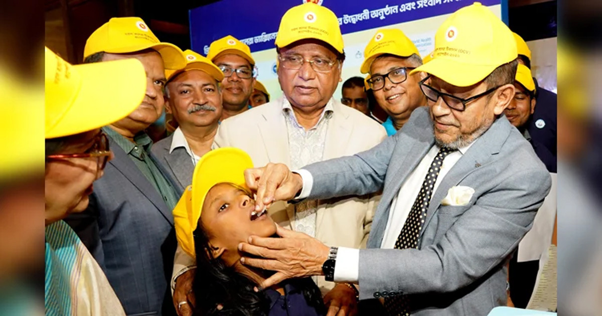 শনিবার থেকে কলেরা টিকাদান ক্যাম্পেইন শুরু