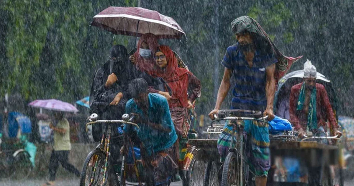 ছুটির দিনে দেশের চার বিভাগে ভারী বর্ষণের সম্ভাবনা