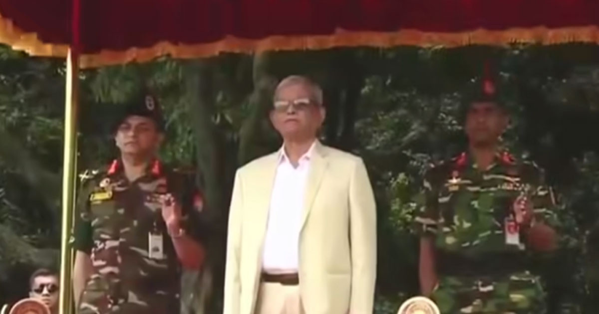 বঙ্গভবনে প্রবেশ করলেন নবনির্বাচিত রাষ্ট্রপতি