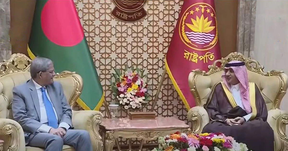 রাষ্ট্রপতির সঙ্গে সৌদির রাষ্ট্রদূতের সৌজন্য সাক্ষাৎ
