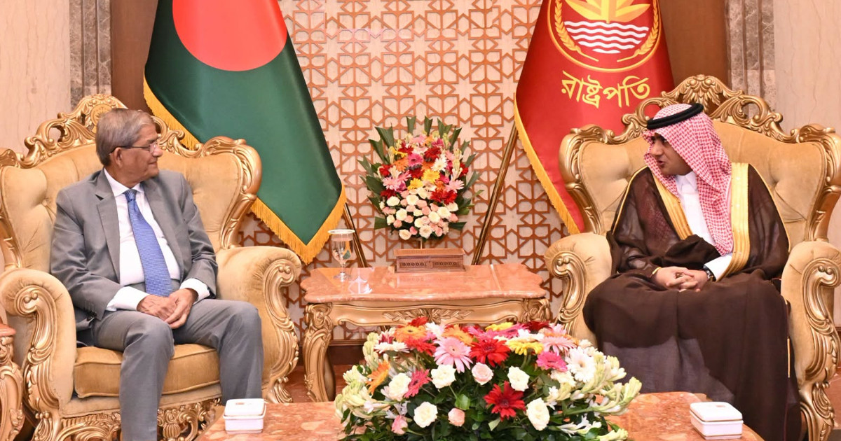 রাষ্ট্রপতির সঙ্গে সৌদি রাষ্ট্রদূতের সৌজন্য সাক্ষাৎ