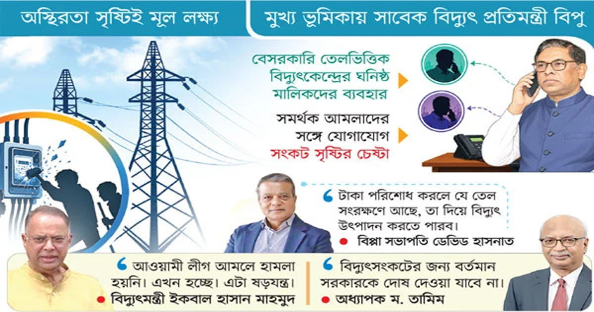 সংকটের নেপথ্যে স্যাবোটাজ