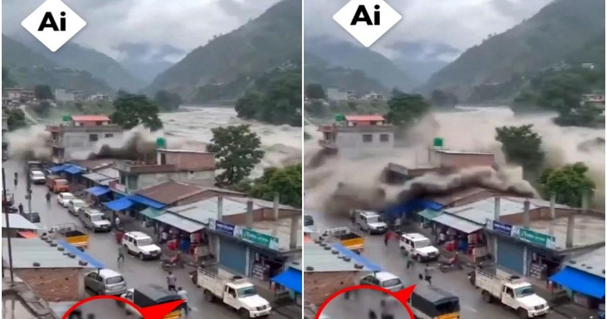 নেপালের ভাইরাল বন্যার ভিডিওটি এআই দিয়ে তৈরি, বলছে বিবিসি-এএফপি