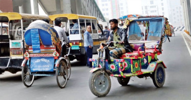প্যাডেল রিকশা বন্ধ, ব্যাটারিচালিত রিকশার নীতিমালা চেয়ে আইনি নোটিশ