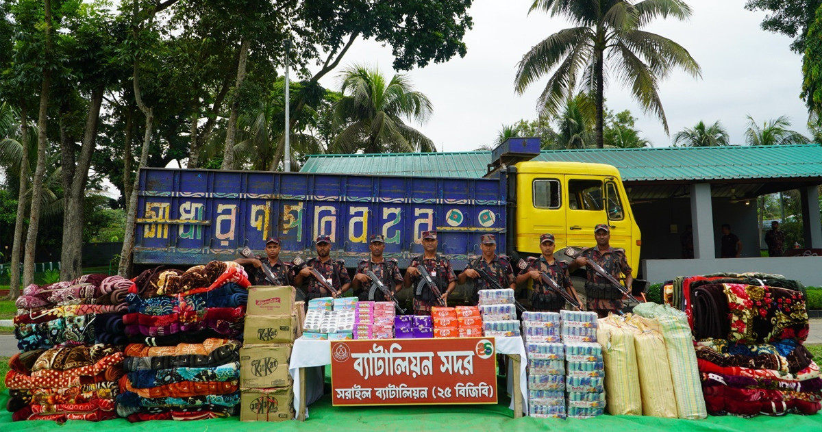 ব্রাহ্মণবাড়িয়ায় কোটি টাকার ভারতীয় চোরাচালানি পণ্যসহ ট্রাক জব্দ