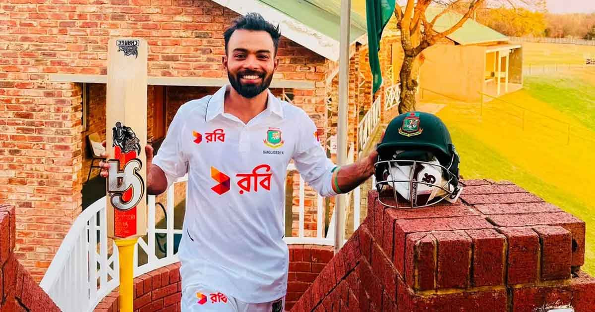 প্রথম বাংলাদেশি হিসেবে বিদেশের মাটিতে ট্রিপল সেঞ্চুরি হৃদয়ের