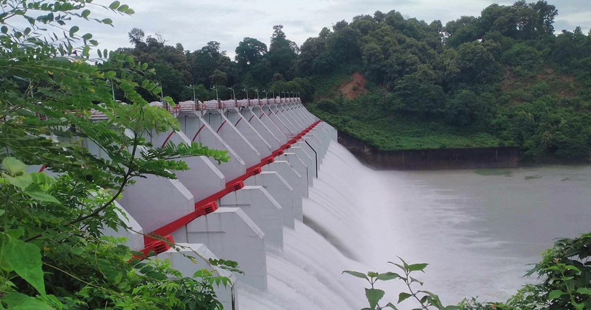 পানির স্তর স্বাভাবিক থাকায় বন্ধ রাখা হয়েছে কাপ্তাই বাঁধের ১৬টি জলকপাট