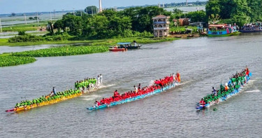 দুই বছর পর তিতাসে ফিরল ঐতিহ্যবাহী নৌকা বাইচ