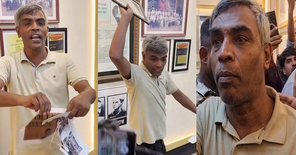 জিন্নাহর ছবি সরানো কে এই শিক্ষার্থী?