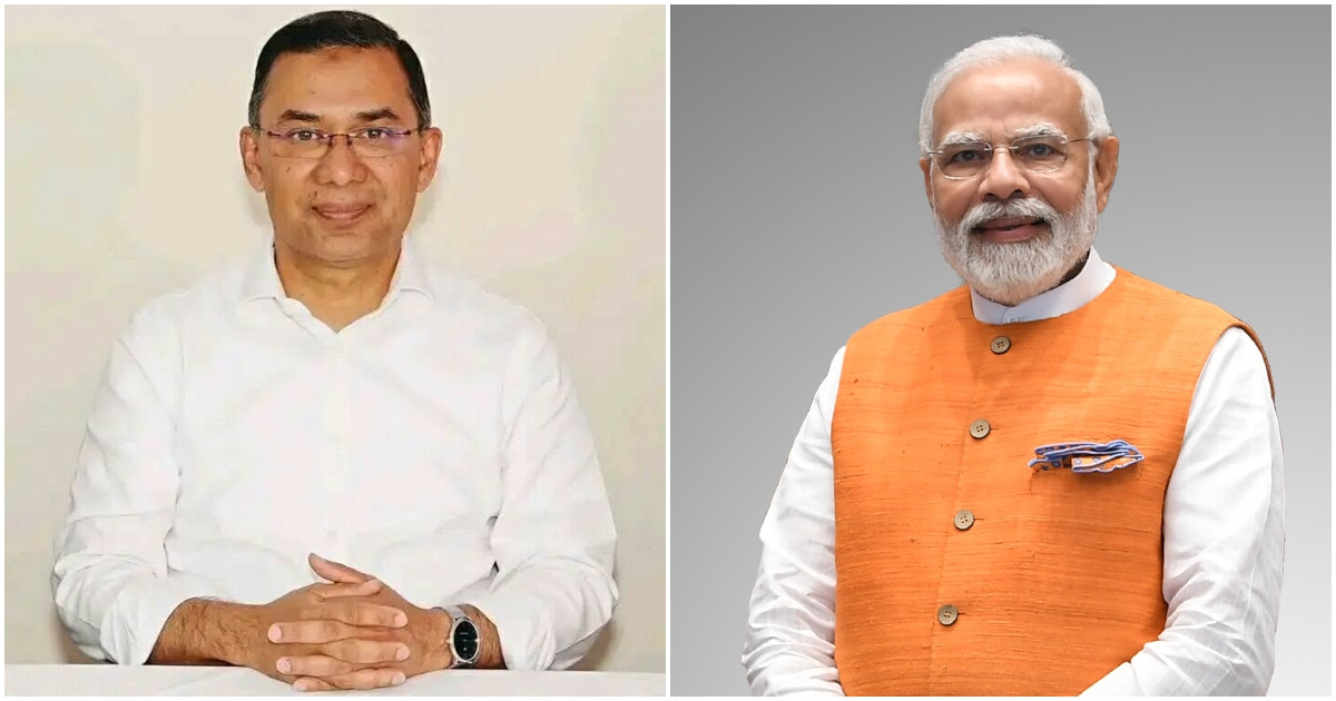প্রধানমন্ত্রী তারেক রহমানকে ধন্যবাদ জানালেন নরেন্দ্র মোদি