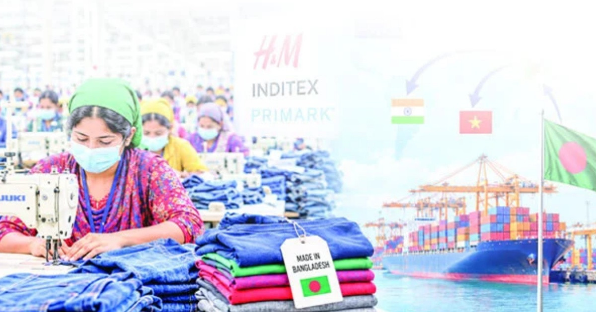 কম দামে আটকাচ্ছে পোশাক রপ্তানি