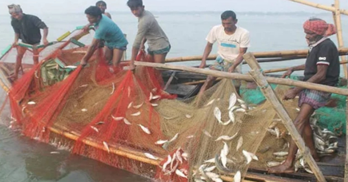 মেঘনায় ২২ দিন সব ধরনের মাছ ধরা বন্ধ