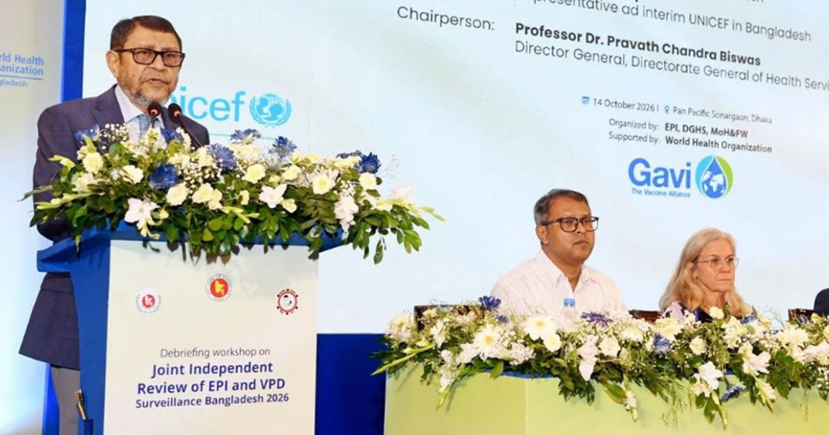 শিশুদের শতভাগ টিকাদান নিশ্চিত করতে হবে: স্বাস্থ্যমন্ত্রী