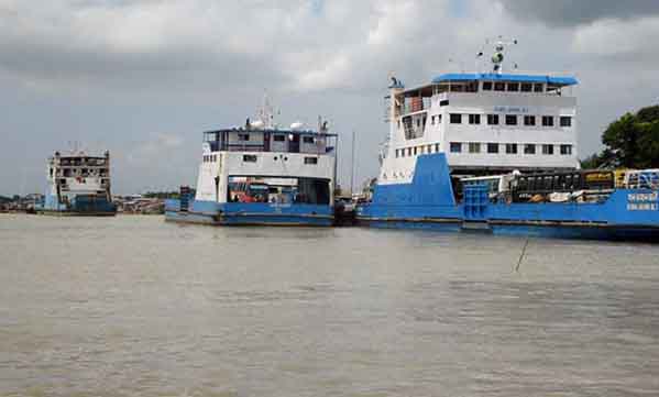 কাঁঠালবাড়ী-শিমুলিয়া নৌ-রুটে ফেরি চলাচল শুরু