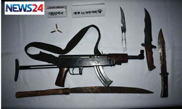 রাঙামাটিতে একে-২২ সহ আটক ৩
