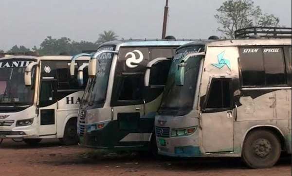 নাটোরে অনির্দিষ্টকালের পরিবহন ধর্মঘট 