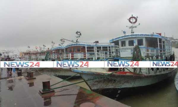 দৌলতদিয়া-পাটুরিয়া নৌরুটে লঞ্চ চলাচল বন্ধ