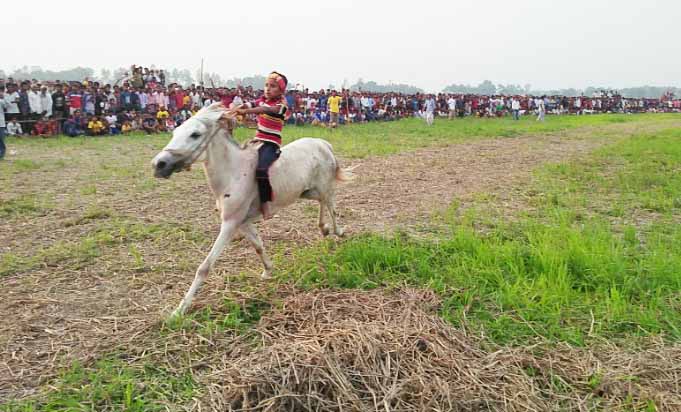 ঘোড়া দৌড় প্রতিযোগিতায় চ্যাম্পিয়ন ৭ বছরের জকি!